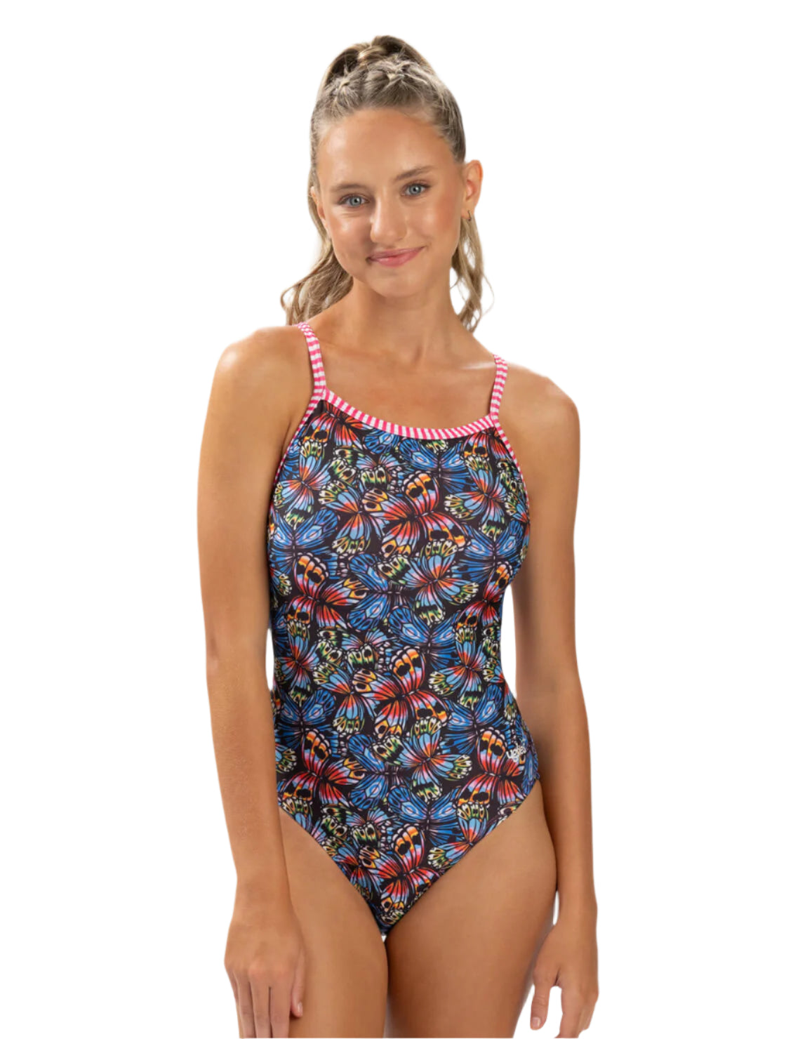 Dolfin Uglies Flutter By V-Back One Piece Size 38