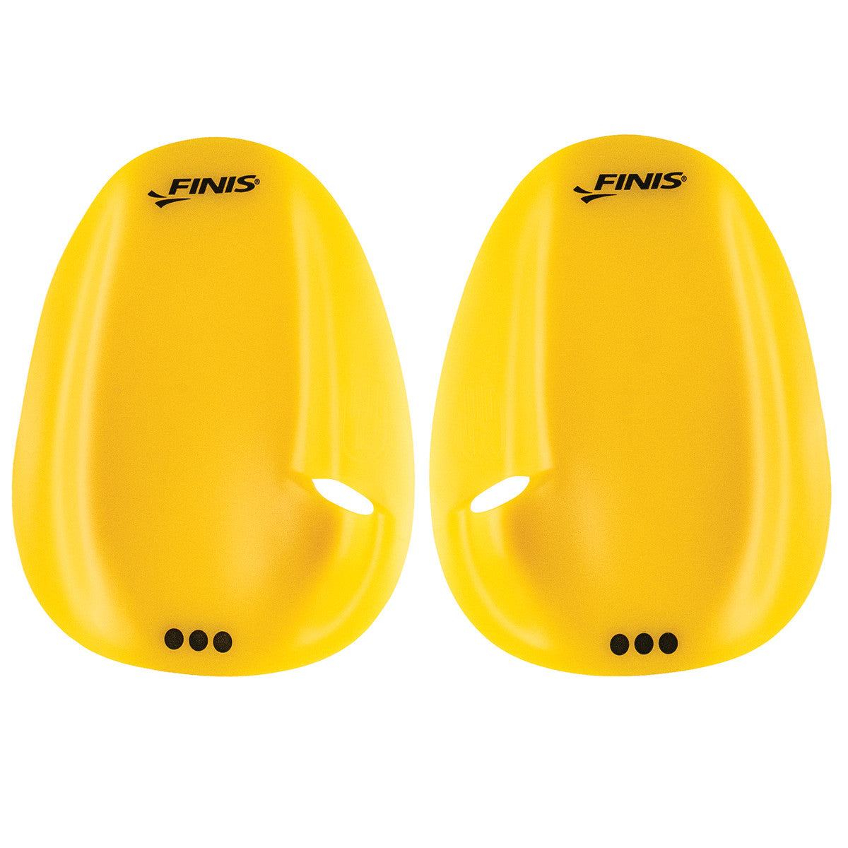 FINIS Yellow Agility Paddle Floating Size Medium