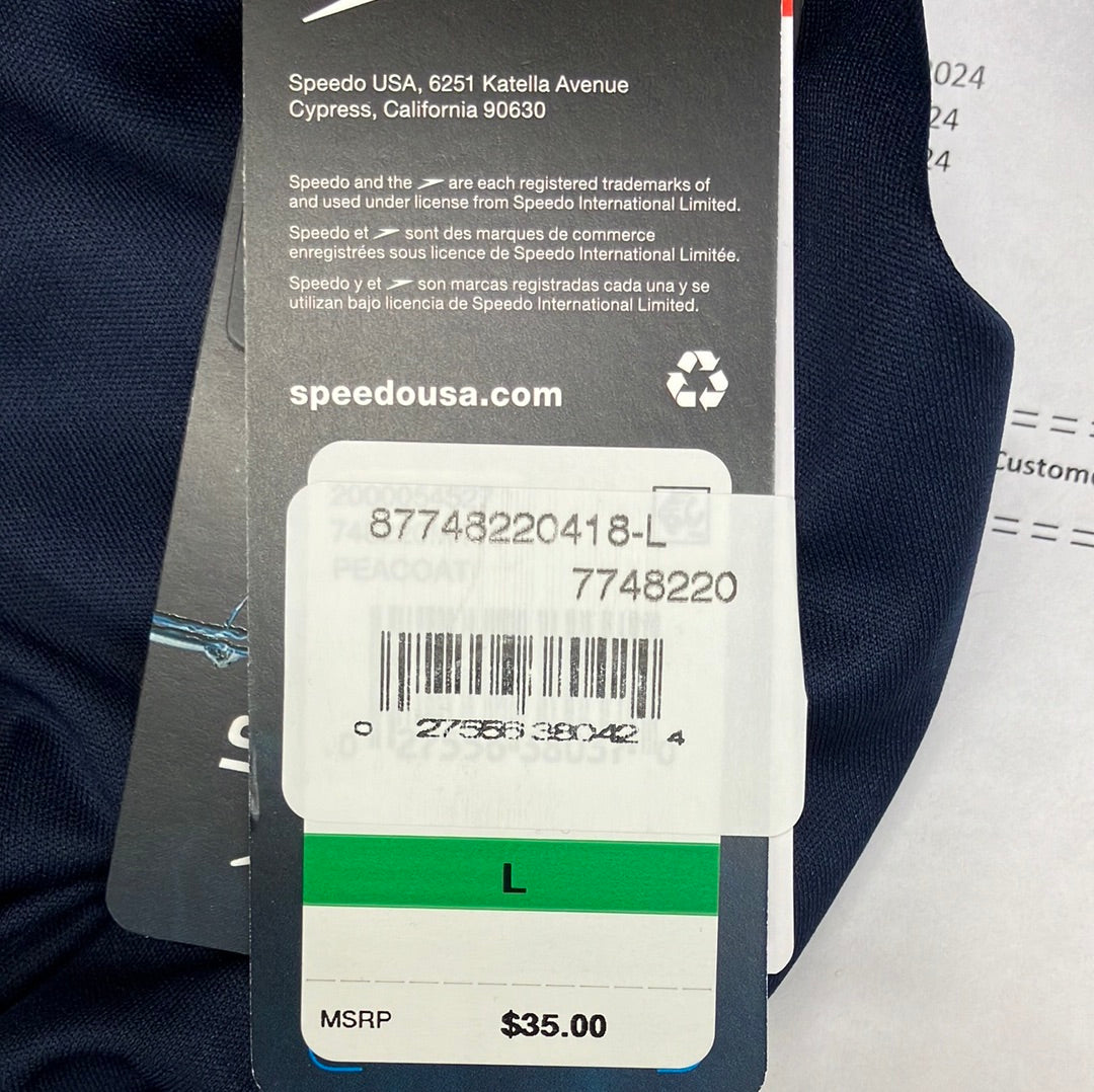 Speedo Peacoat Easy Swim Shirt Size Large
