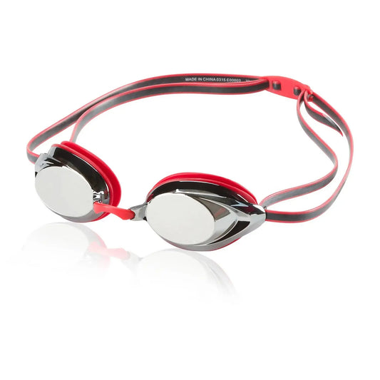 Speedo Red Vanquisher 2.0 Mirrored Goggle