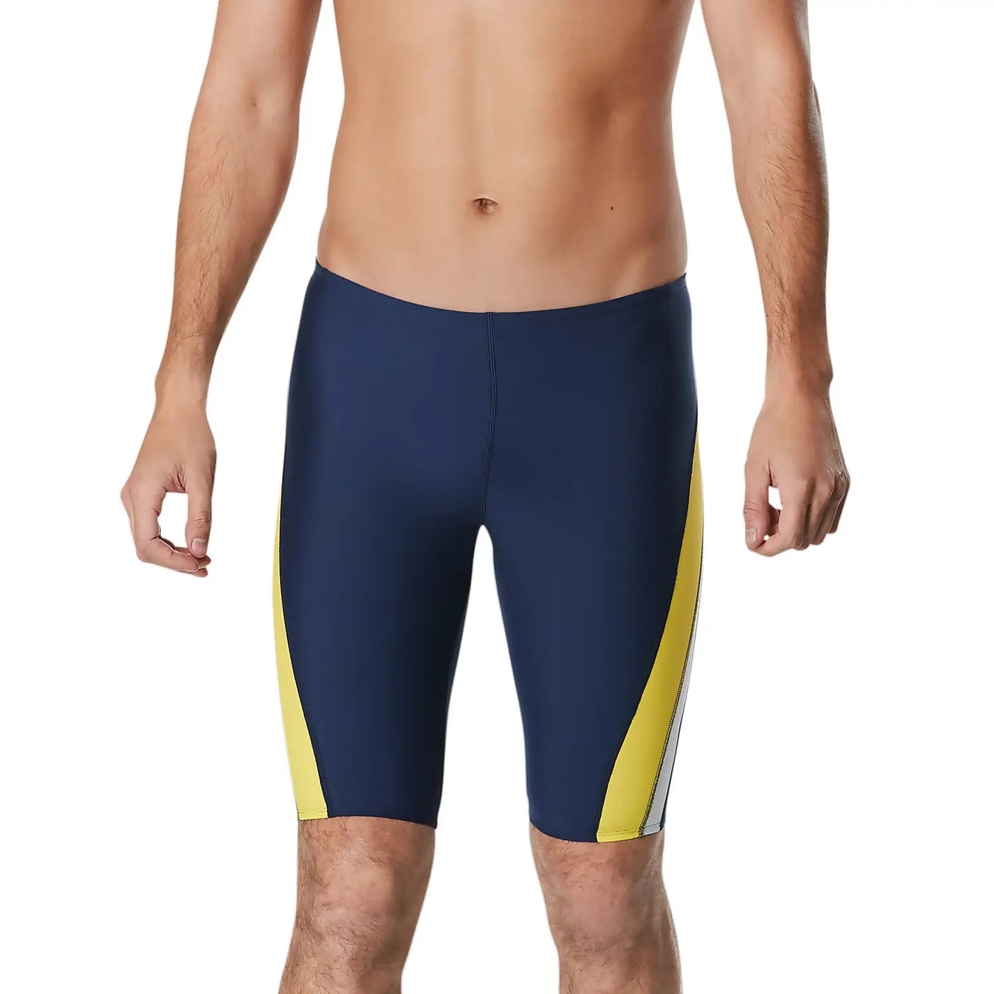 Speedo Navy/Gold Launch Splice Endurance+ Jammer Size 38