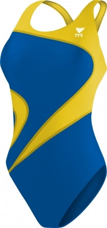 TYR Royal/Gold Alliance T-Splice Maxfit With Logo Size 24