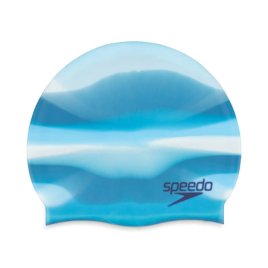 Speedo Blue Atoll Elastomeric Printed Cap