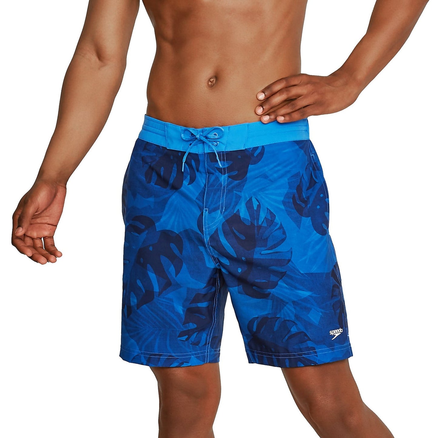 Speedo Palace Blue 18" Printed Bondi Basin Boardshort Size M
