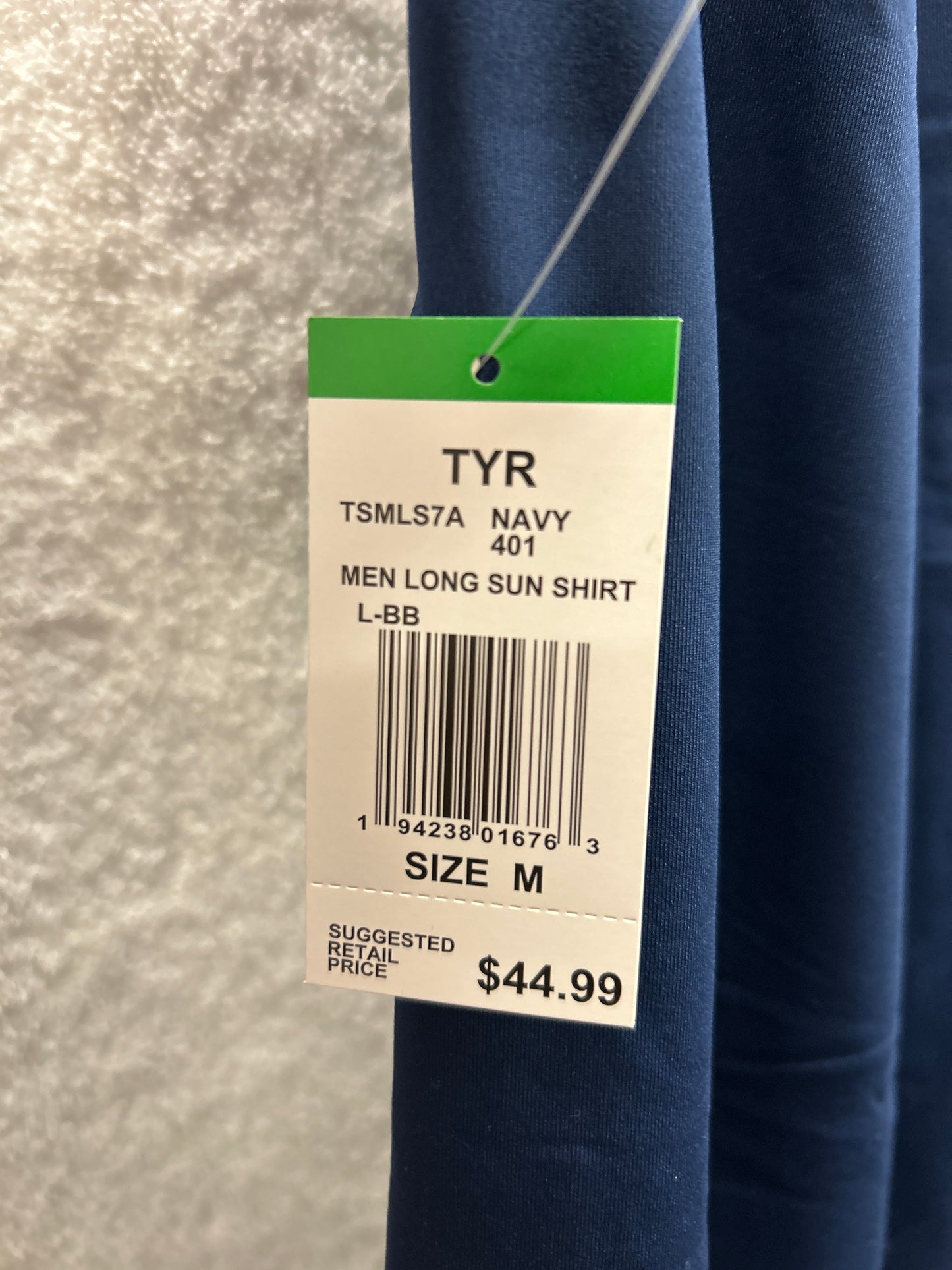 TYR Men Long Sun Shirt Navy Size XXL