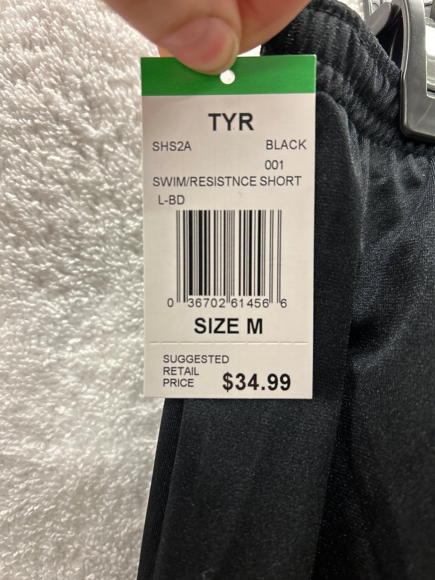 TYR Swim/Resistance Short Black Size L