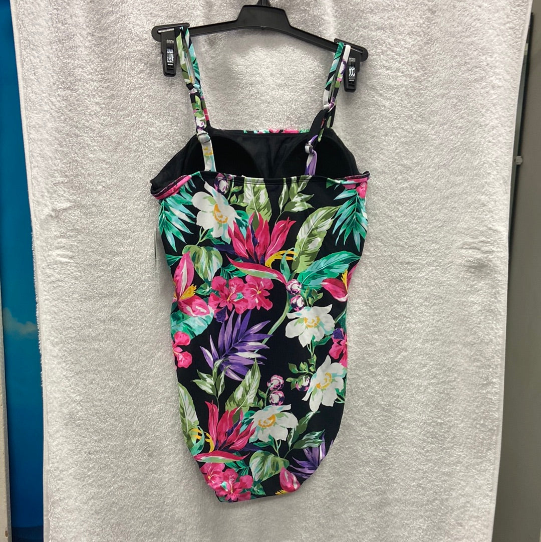 Penbrooke Shape Solver Black/Multi One Piece Shredded Mio Size 10