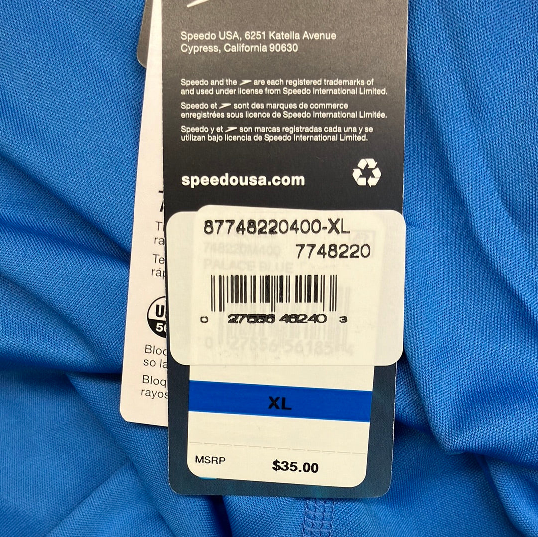 Speedo Palace Blue Easy Swim Shirt Size XL