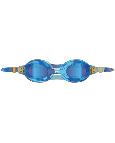 TYR Blue/Multi Kids' Swimple Tie Dye Mirrored Goggle