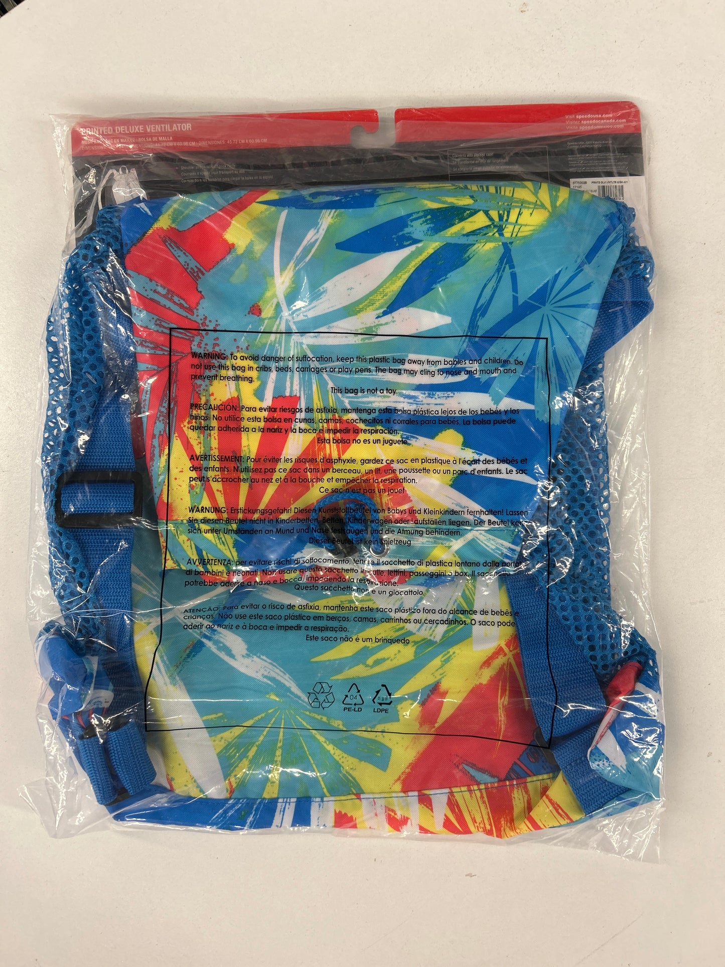 Speedo Punch Blue Multi Blast Deluxe Ventilator Mesh Bag