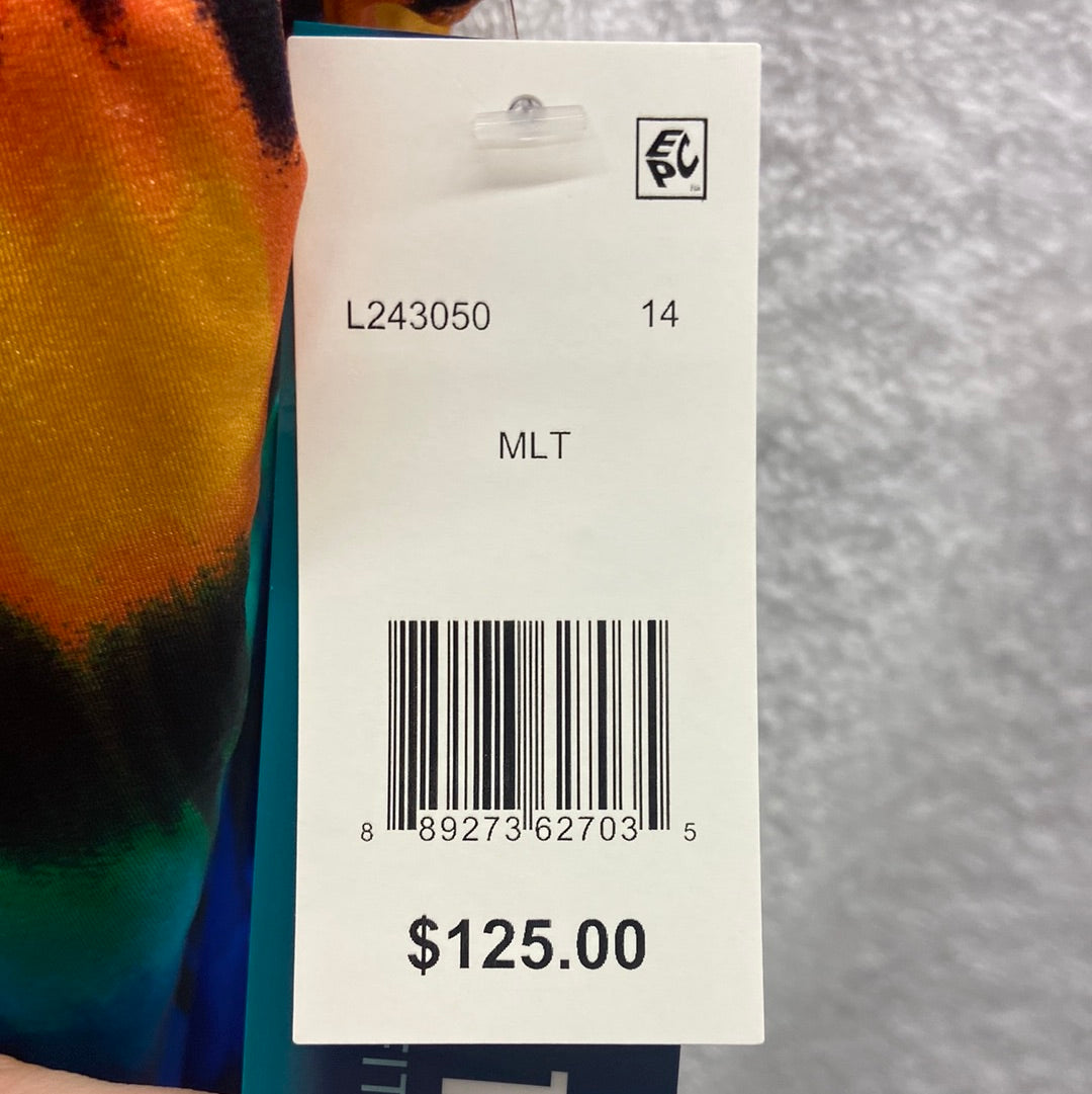 Longitude Heated Waters New Black/Multi Size 14