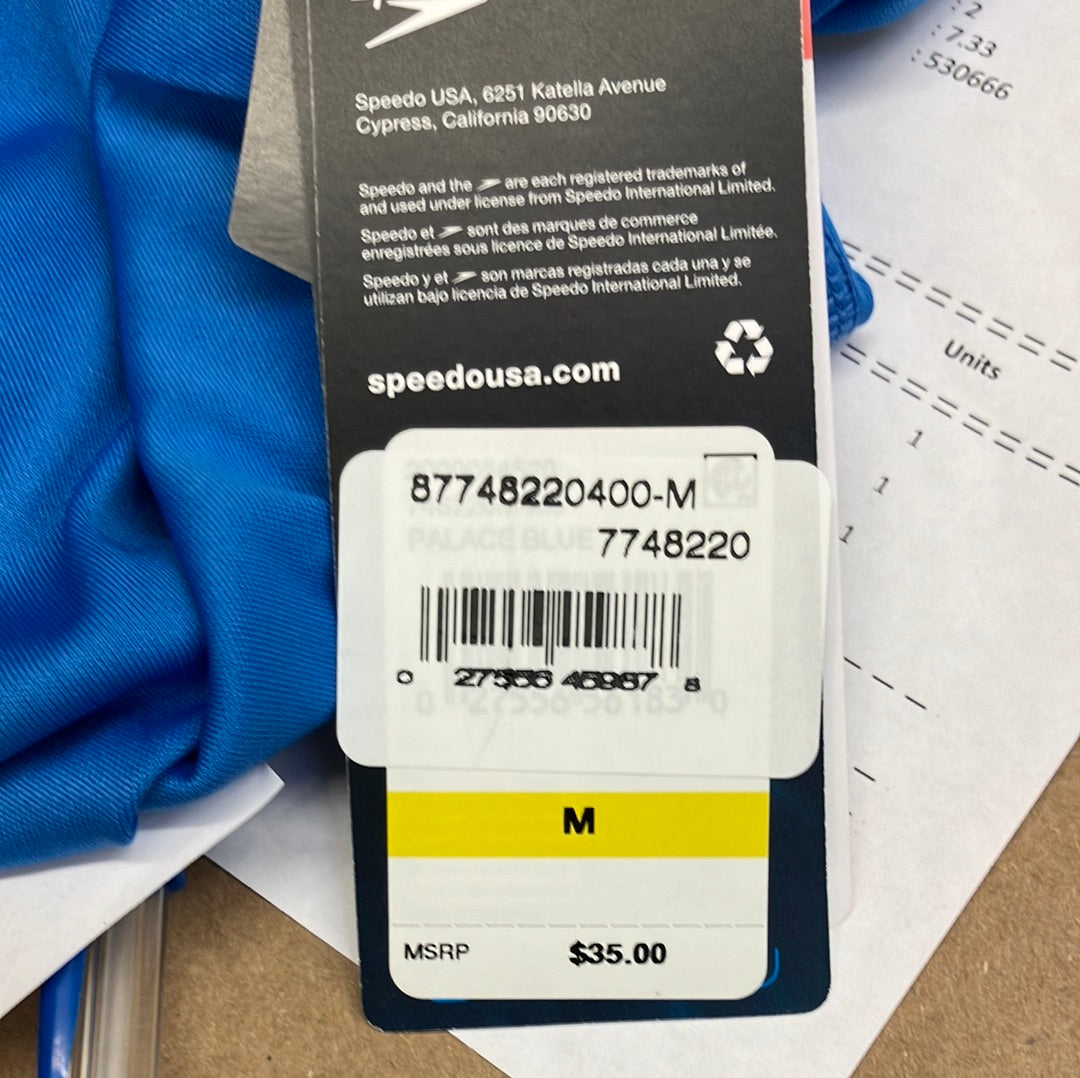 Speedo Palace Blue Easy Swim Shirt Size Medium