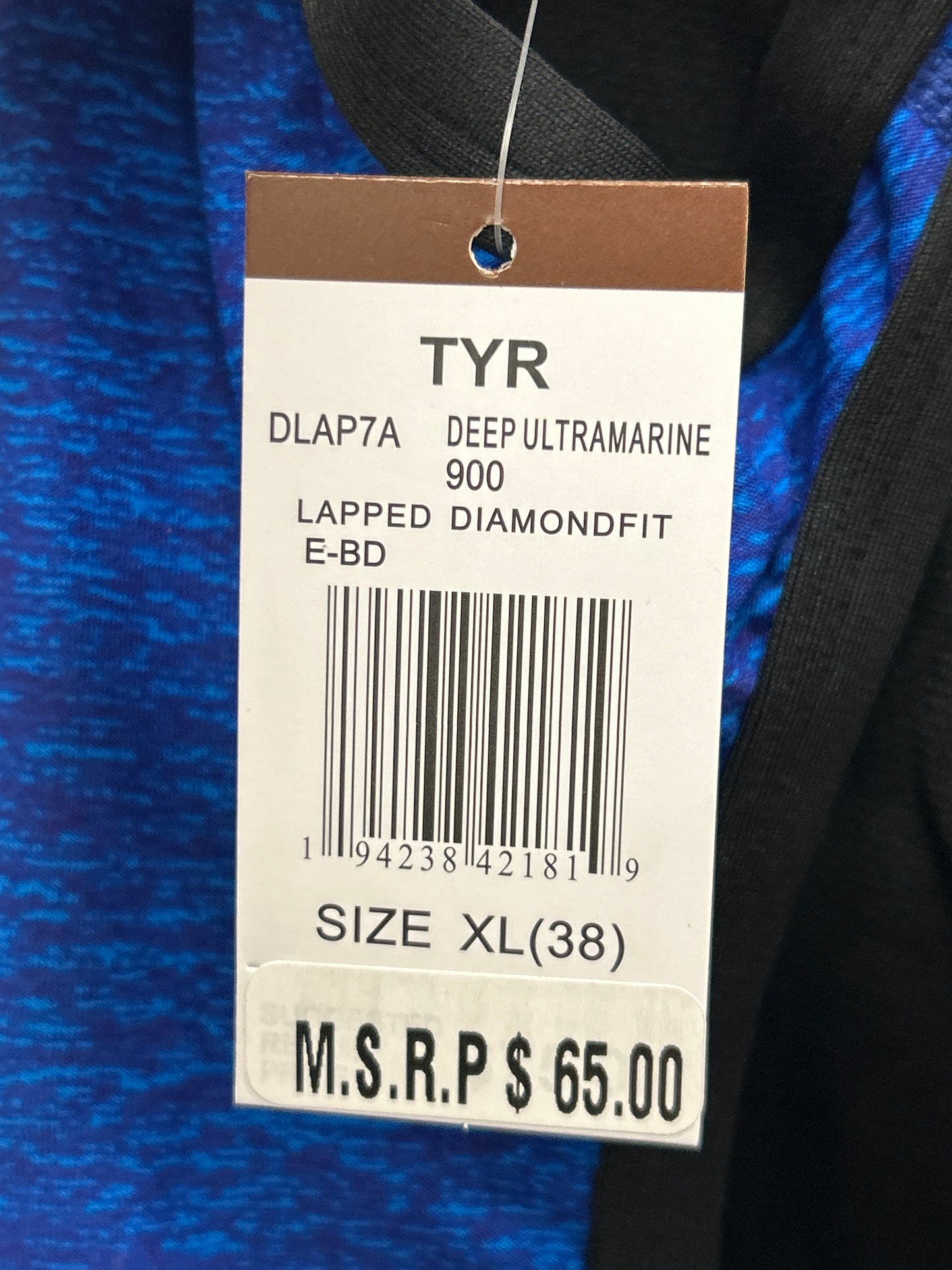 TYR Lapped Diamond Fit Deep Ultramarine Size 38