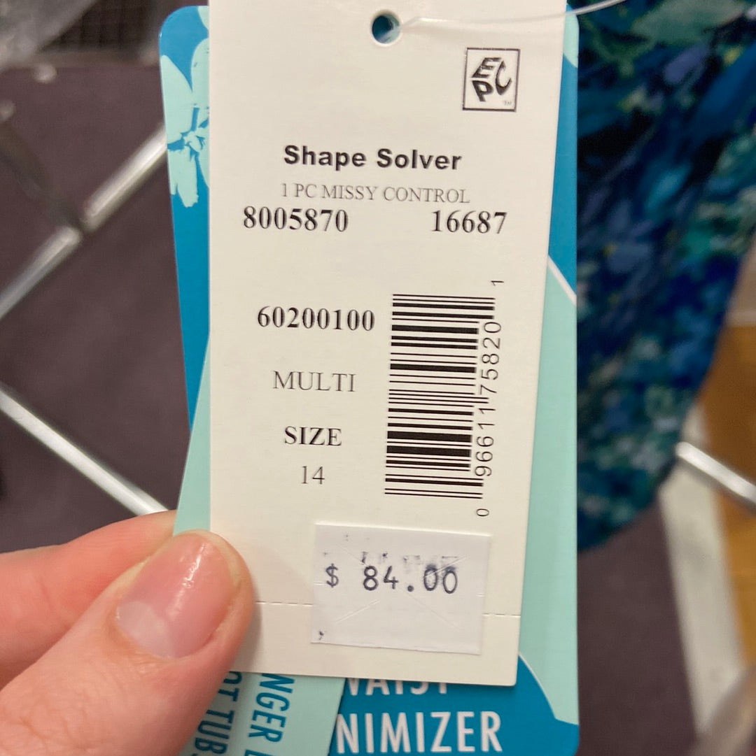Penbrooke Shape Solver Multi One Piece Missy Control Size 14