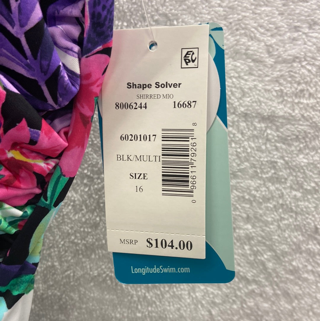 Penbrooke Shape Solver Black/Multi One Piece Shridded Mio Size 16
