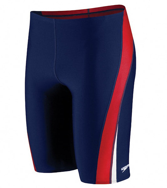 Speedo Navy/Red/White Launch Splice Endurance+ Jammer Size 24
