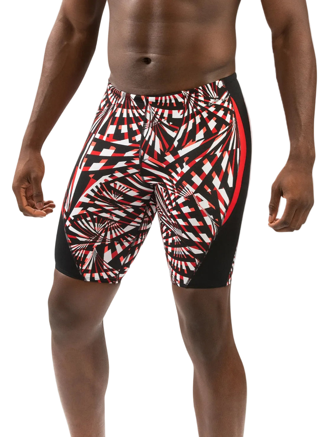 Dolfin Reliance Atomic Red Color Block Jammer Size 34