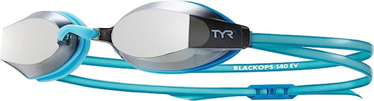 TYR Silver/Blue Youth Blackops 140 EV Racing Mirrored Fit Goggle