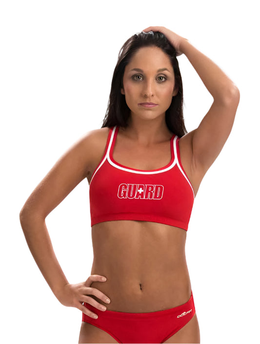 Dolfin Red Lifeguard Bikini Swimsuit