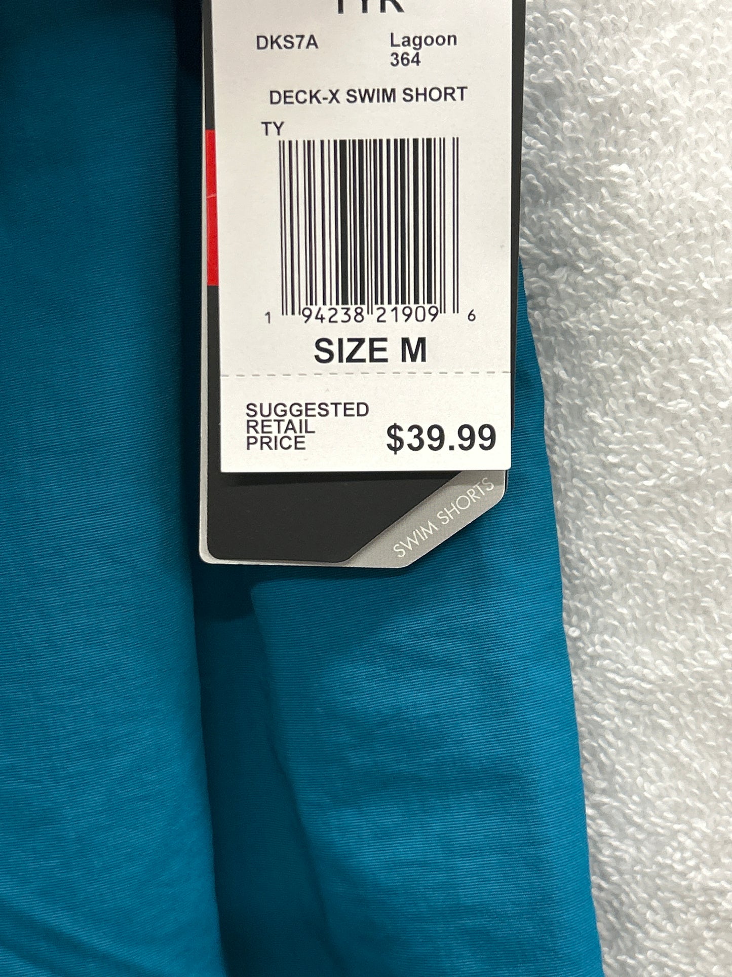 TYR Deck-X Swim Short Lagoon Size XL