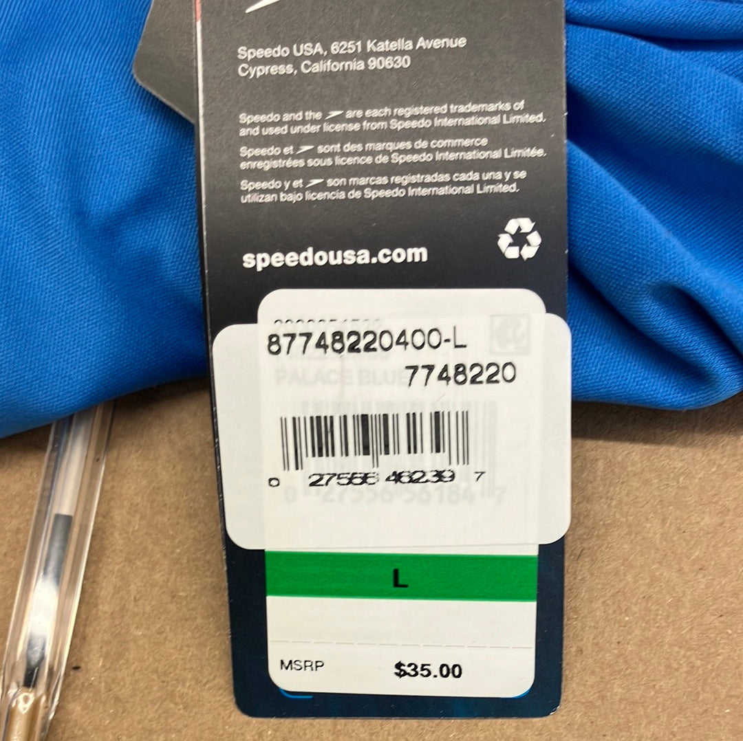Speedo Palace Blue Easy Swim Shirt Size Large