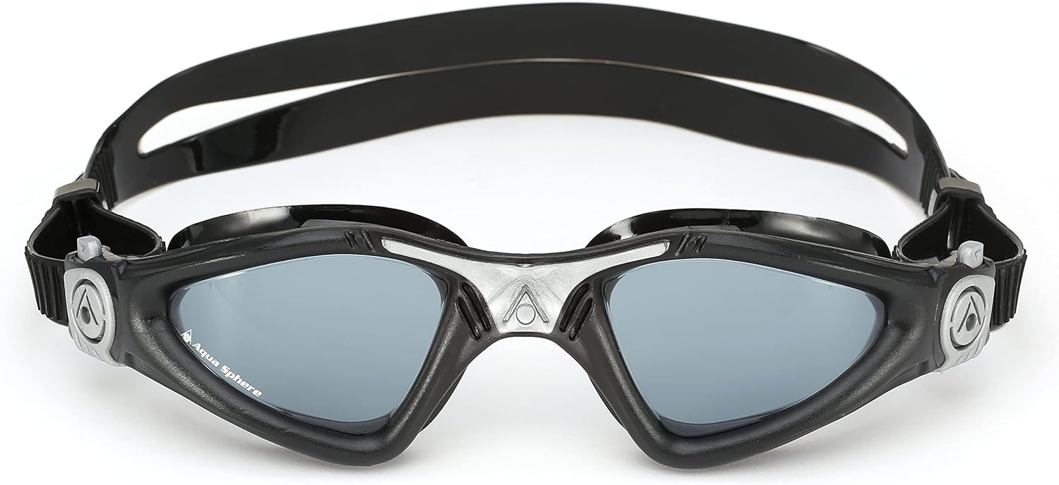 aqua sphere goggles adults Aqua Sphere Adult Kayenne Black/Silver Tinted Lens Goggle – Cy's Swim and Tuxedos