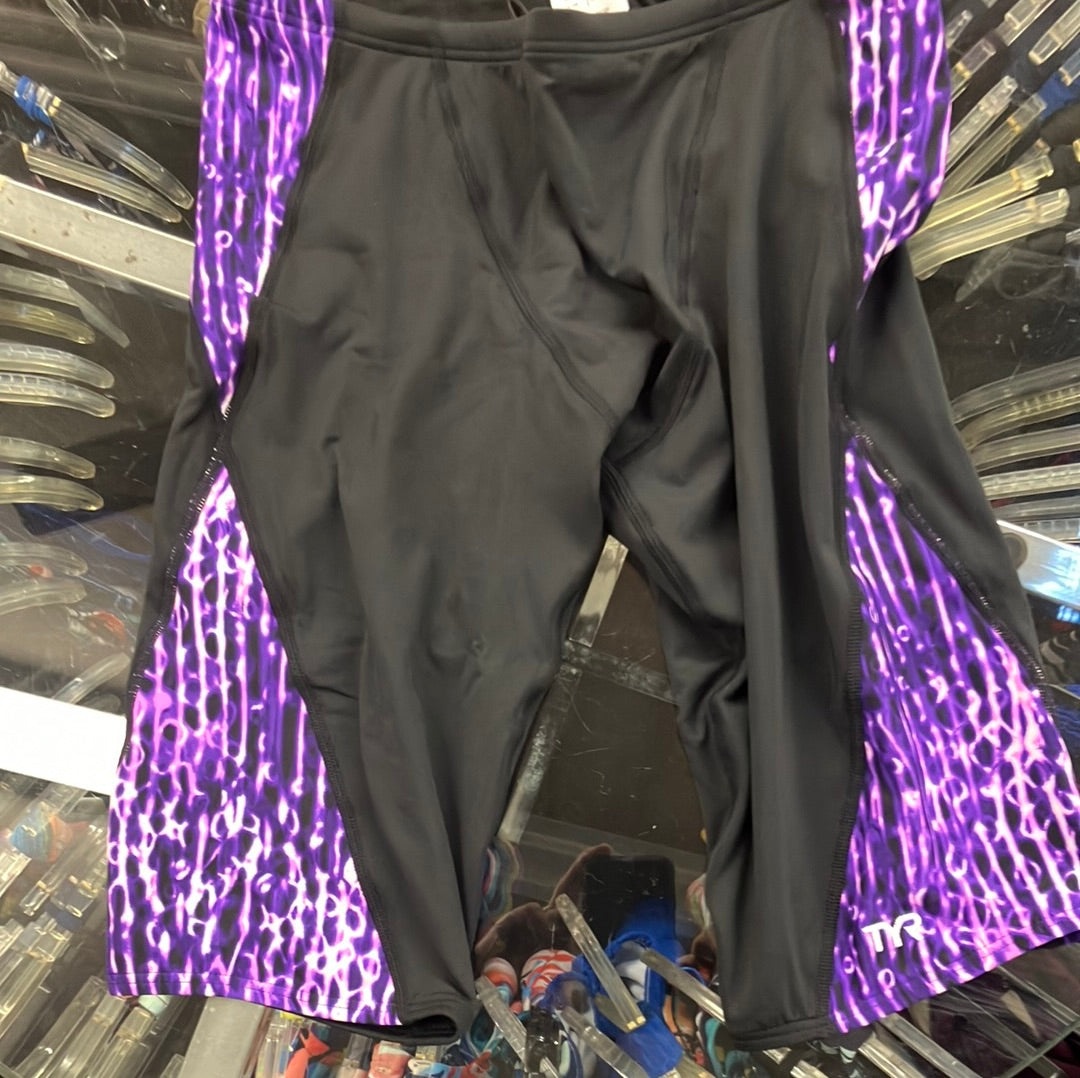 TYR Black Purple 32 Atolla Blade Practice Jammer