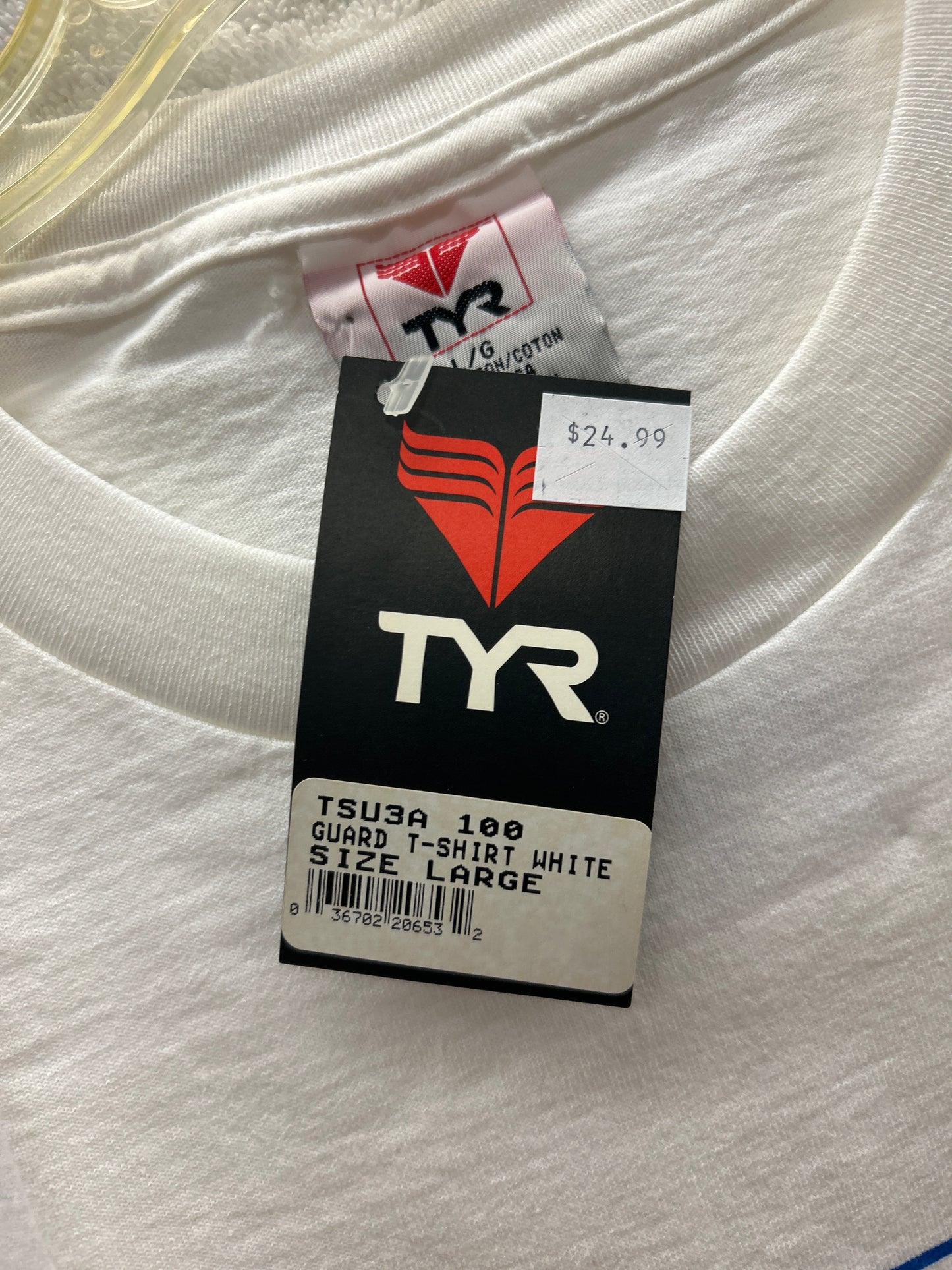 TYR Guard+ Shirt White Size Large