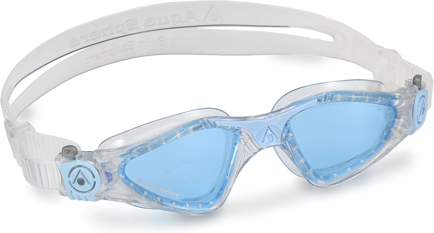 kayenne goggles Aqua Sphere Adult Kayenne Compact Fit Blue Lens / Powder Blue Goggle – Cy's Swim and Tuxedos