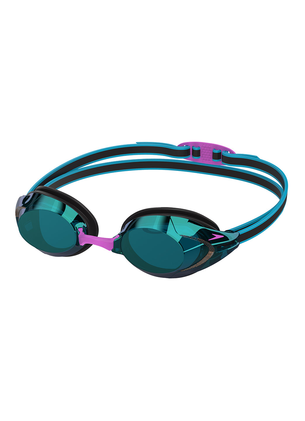 Speedo Black/Cobalt/Emerald Vanquisher 3.0 Mirrored Goggle