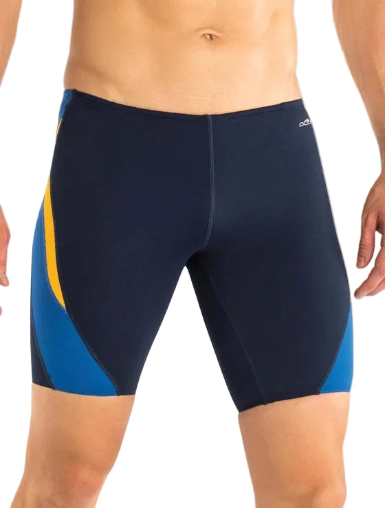 Dolfin Navy/Blue/Gold Reliance Colorblock Jammer Size 38