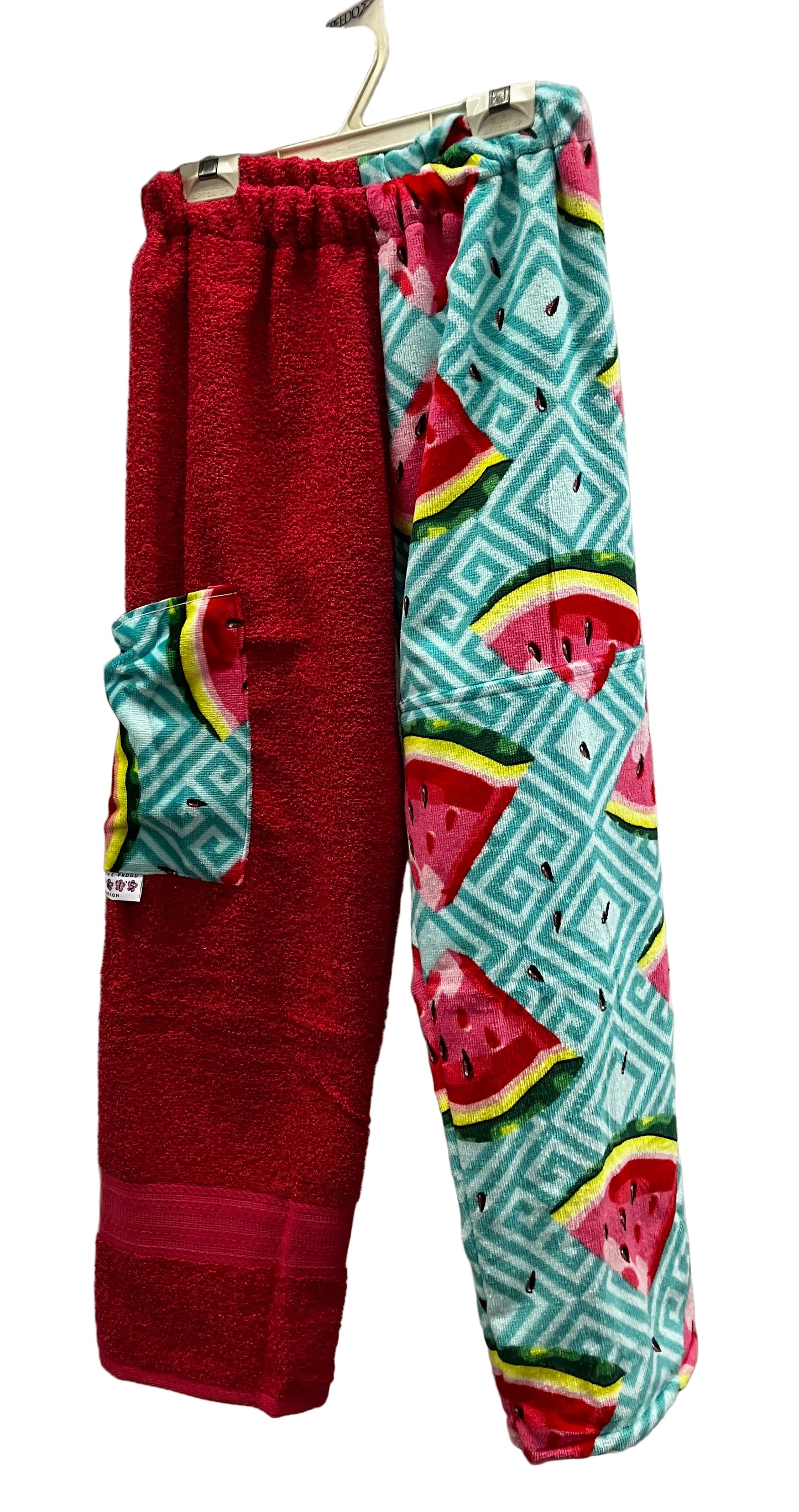 Raspberry Watermelon Towel Pants