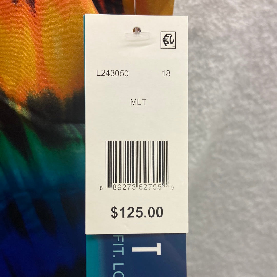 Longitude Heated Waters New Black/Multi Size 18