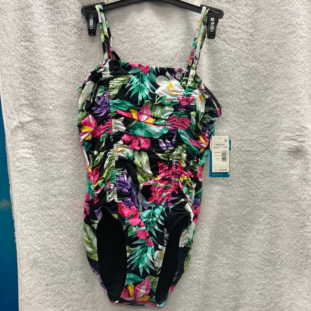 Penbrooke Shape Solver Black/Multi One Piece Shredded Mio Size 10