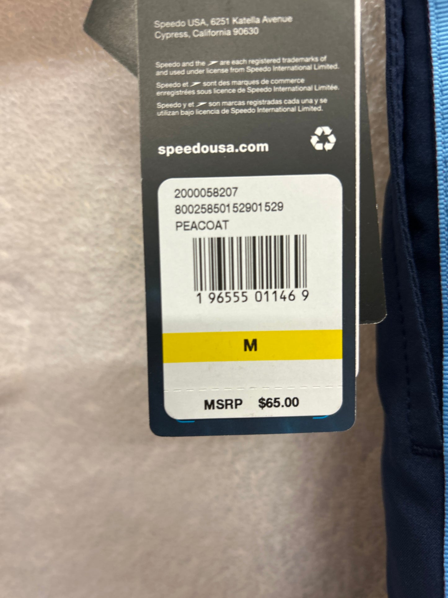 Speedo Hydro Square Leg Peacoat Stripe Size Large
