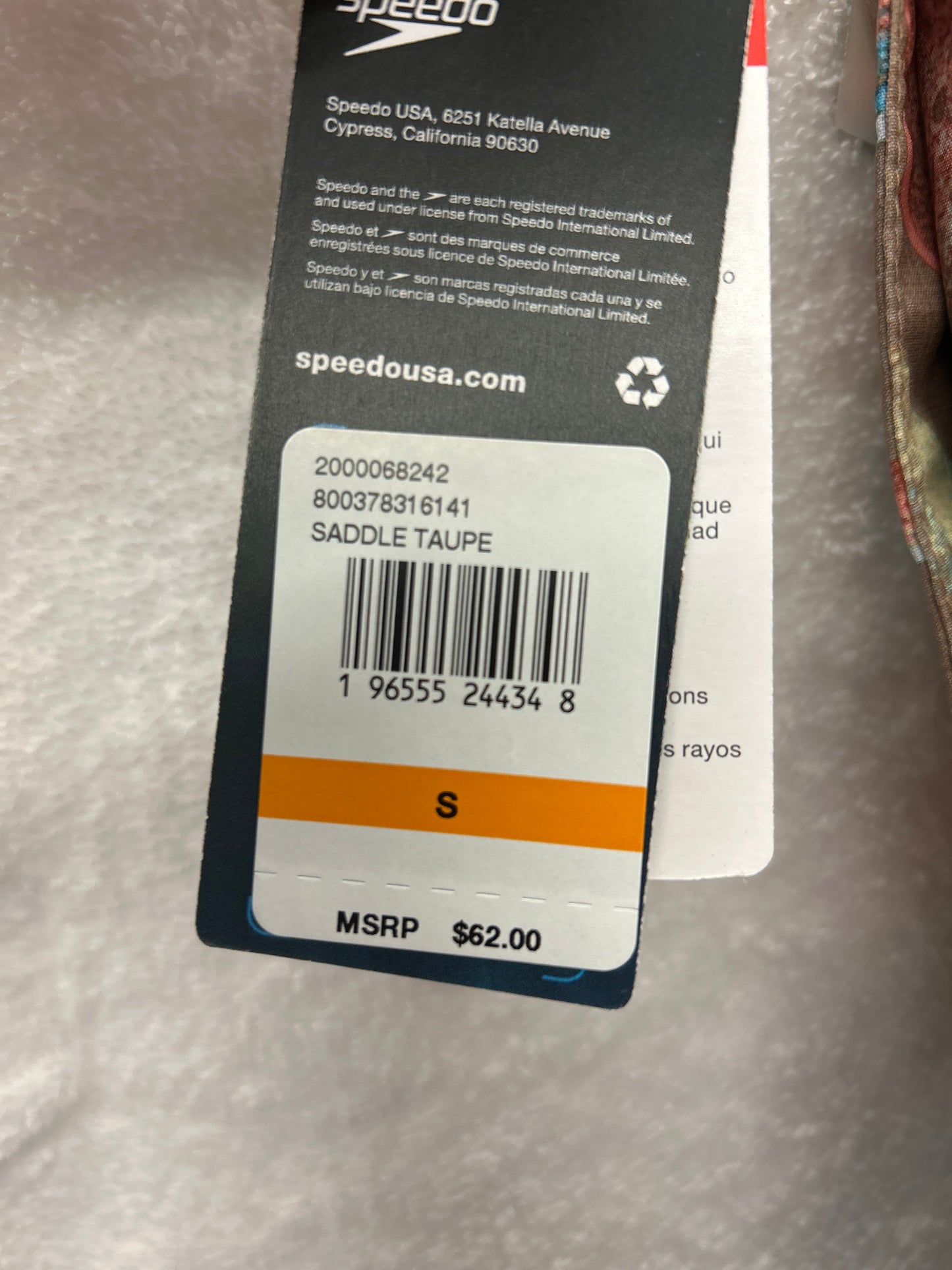 Speedo Hydro Square Leg Saddle Taupe Size XL
