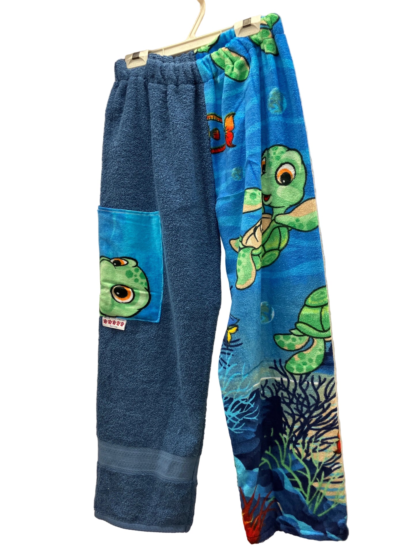 Blue Turtle Towel Pants