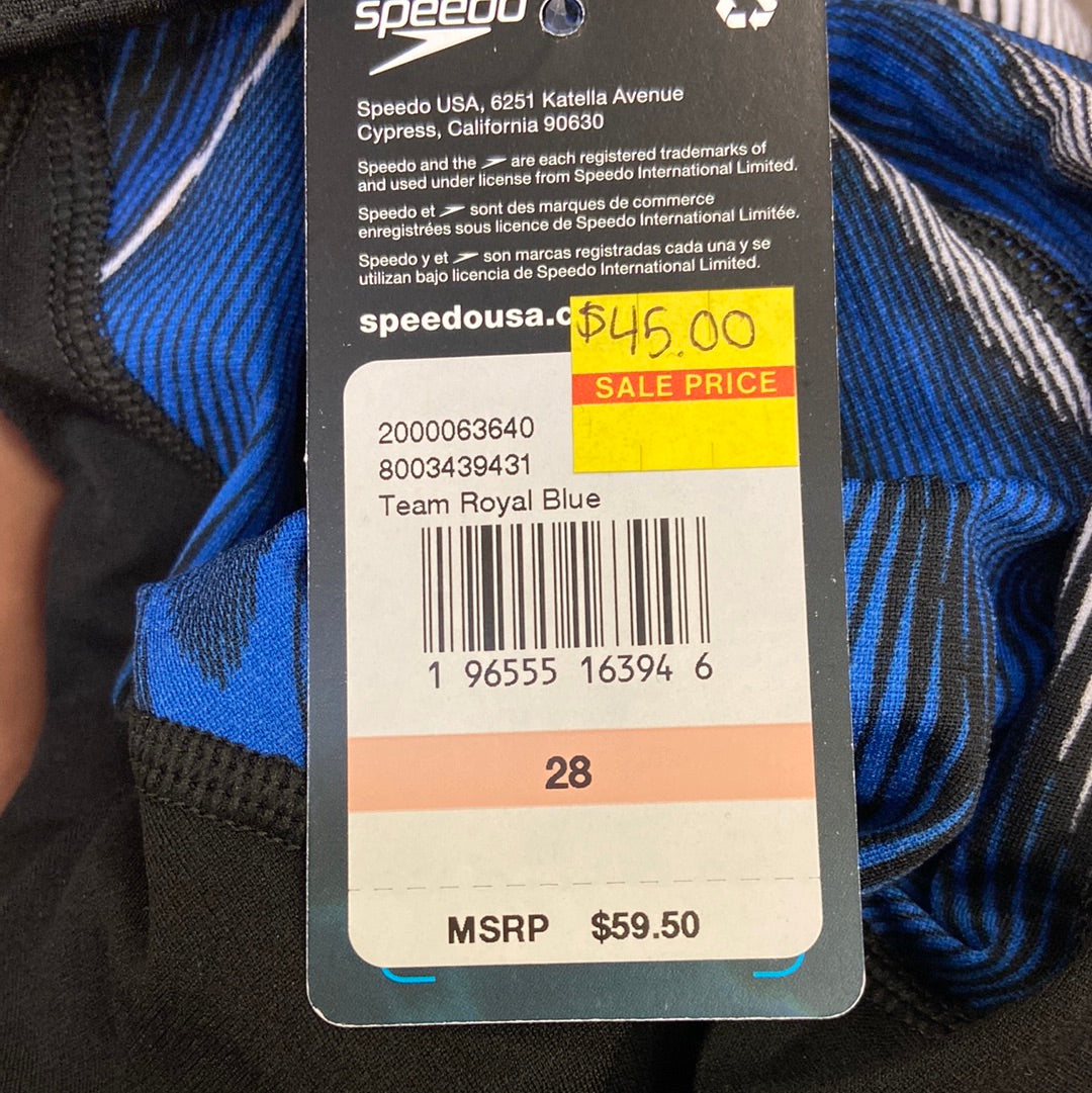 Speedo Endurance+ Team Royal Blue Jammer Size 28