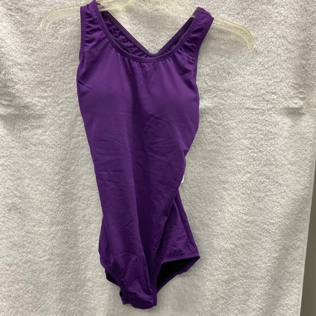 Dolfin Eggplant H Back One Piece Suit Size 12