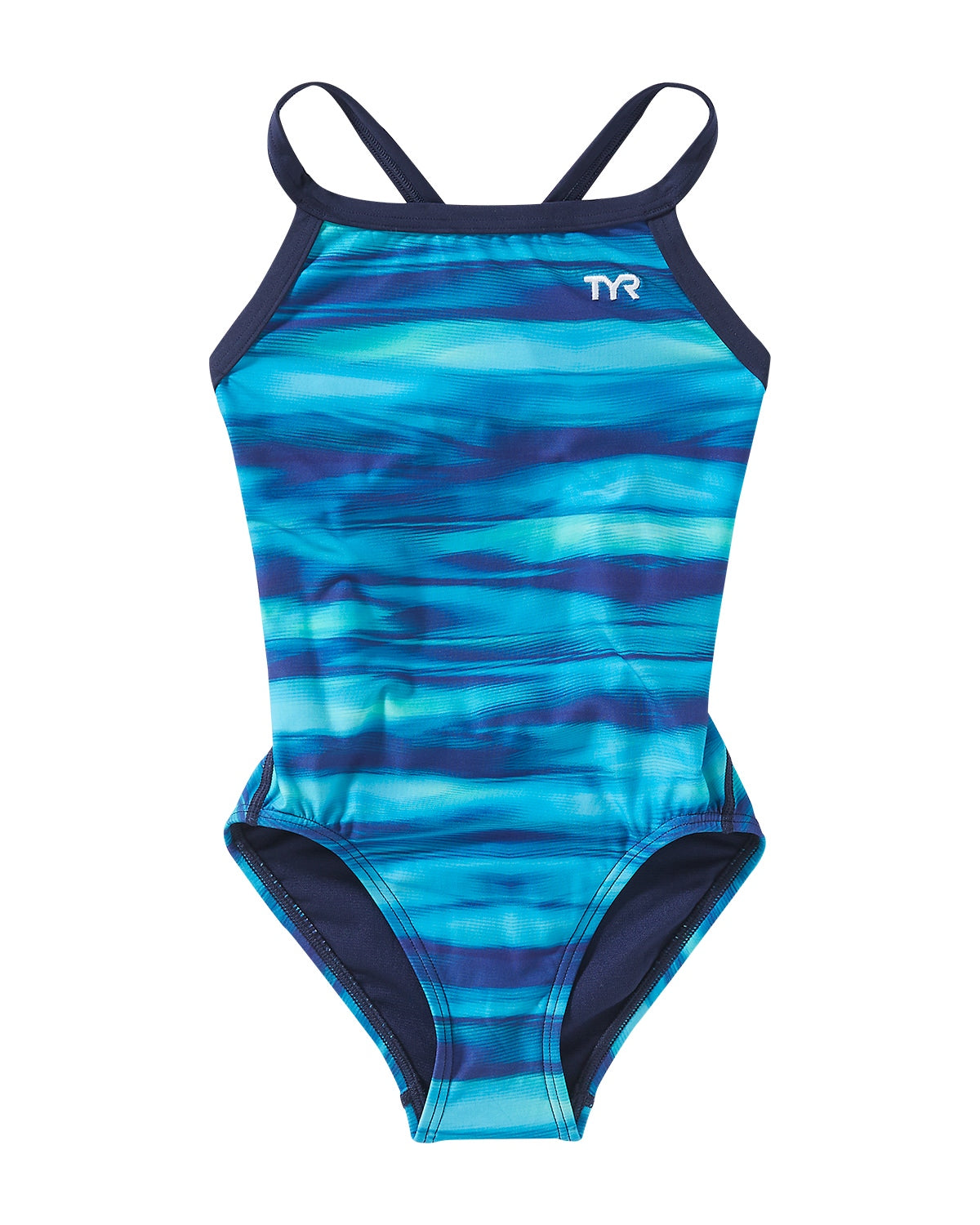 TYR Blue/Green Technowave Durafast Diamondfit Size 38