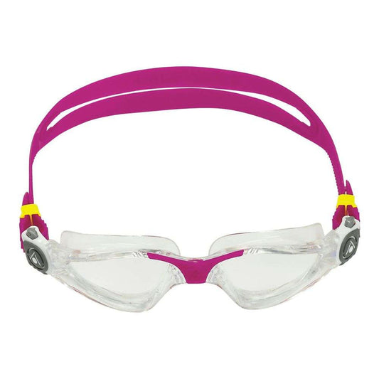 Aqua Sphere Adult Kayenne Compact Fit Raspberry Frame/Clear Lens Goggle