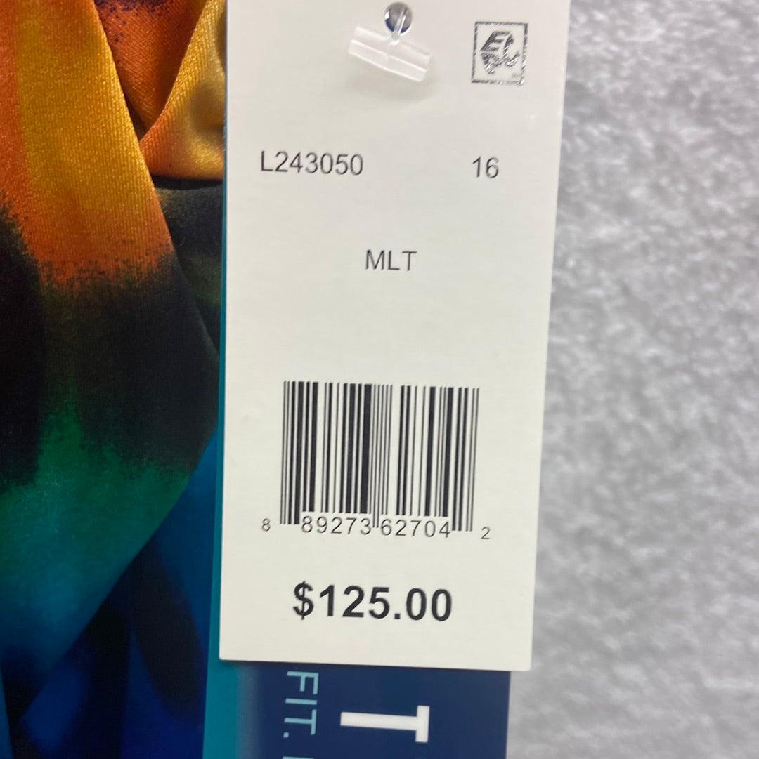Longitude Heated Waters New Black/Multi Size 16