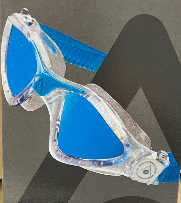Aqua Sphere Adult Kayenne Blue Mirrored Lens Goggle