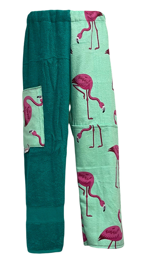 Green Flamingo Towel Pants