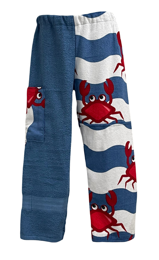 Blue Crab Towel Pants