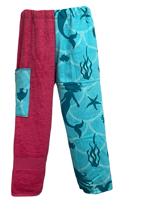 Raspberry Mermaid Towel Pants