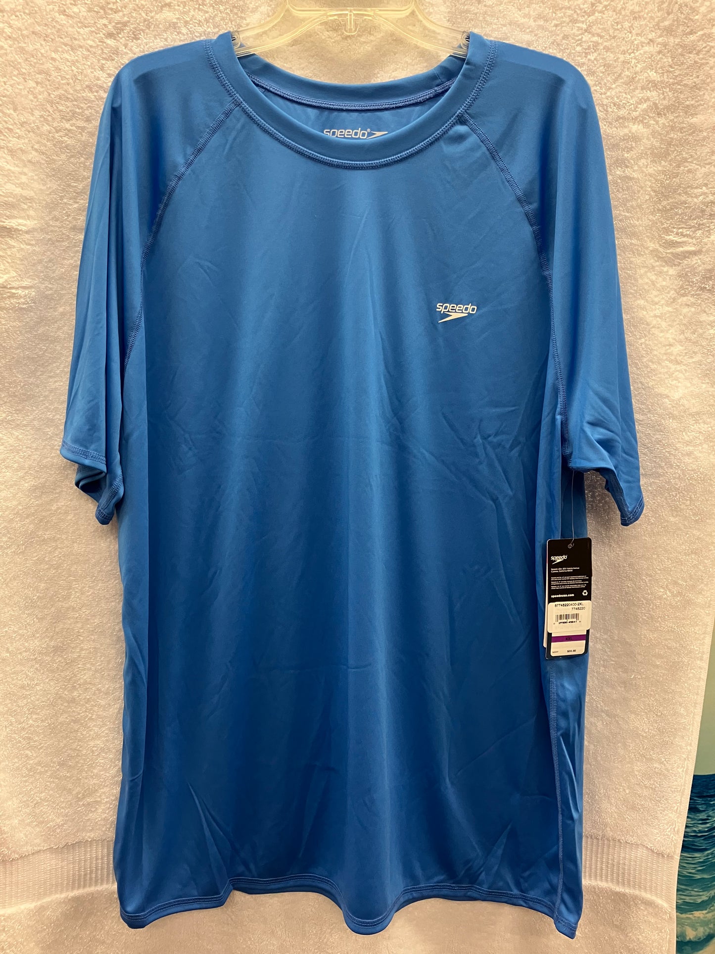 Speedo Palace Blue Easy Swim Shirt Size Large