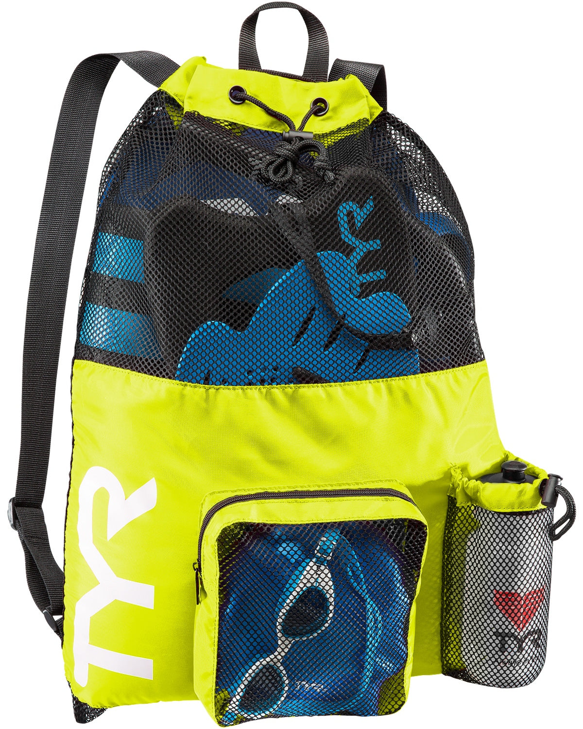 TYR Fluorescent Yellow 40L Big Mesh Mummy Backpack III