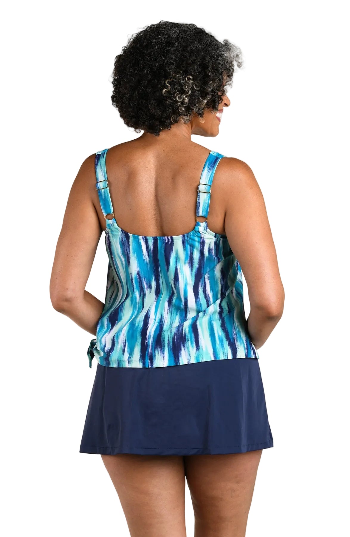 Maxine Crystal Reflections Faux Skirtini One Piece