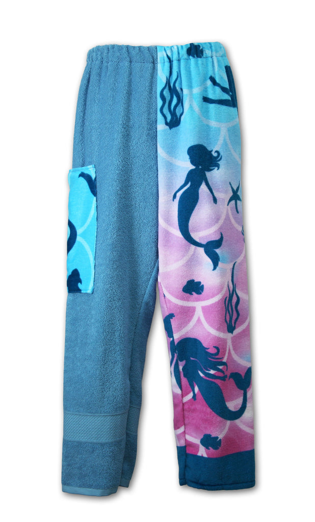 Teal Mermaid Towel Pants